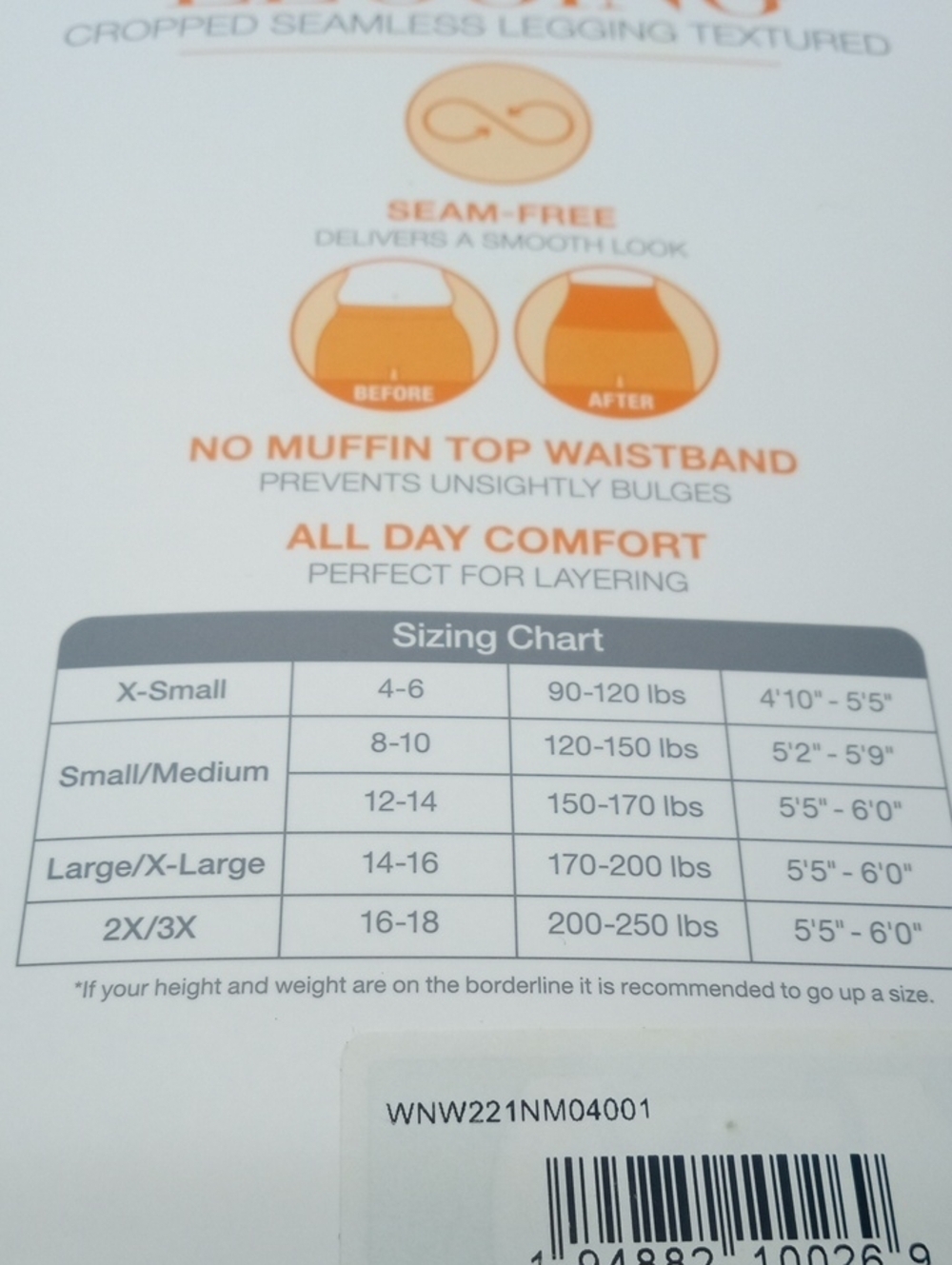 WARNER'S CROP TOP LEGGING/BUNDLE 2 - Picture 4 of 8